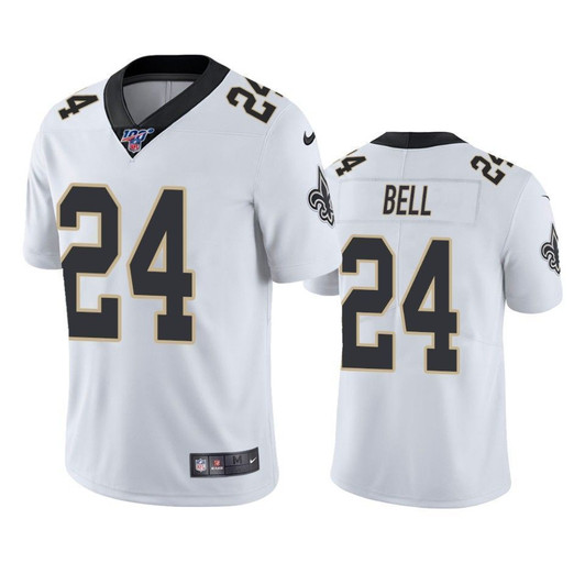 New Orleans Saints Vonn Bell White 100Th Season Vapor Limited 3D Jersey
