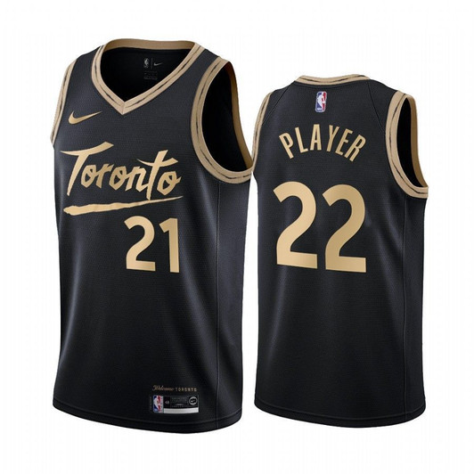2021-22 Toronto Raptors Nba 75Th Anniversary Black Jersey