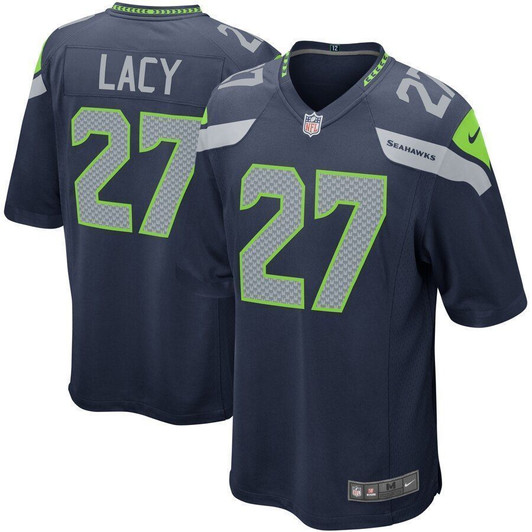 Eddie Lacy Seattle Seahawks Game Navy 3D Jersey