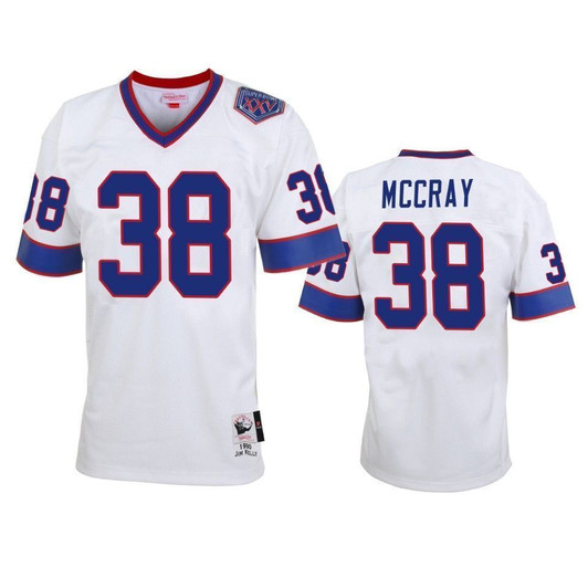 Buffalo Bills L. J. Mccray White Vintage Replica Men 3D Jersey