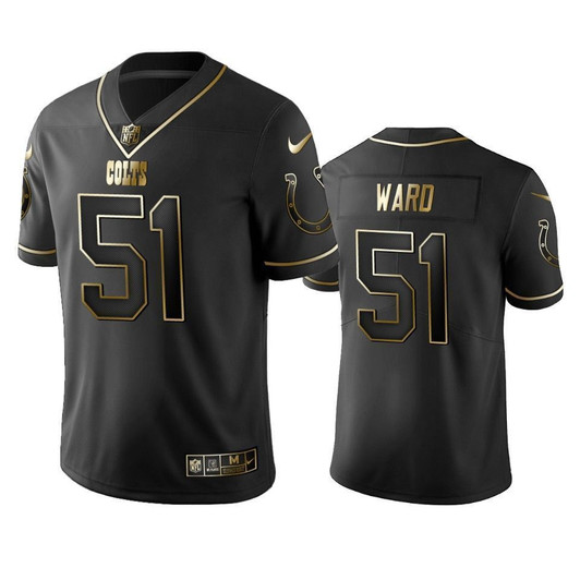 Indianapolis Colts Jihad Ward Black Golden Edition 2021 Vapor Untouchable Limited Mens 3D Jersey
