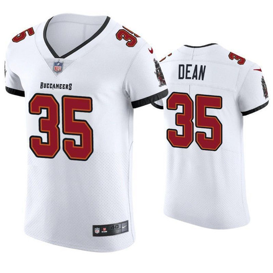 2021 Tampa Bay Buccaneers Jamel Dean Vapor Elite White 3D Jersey