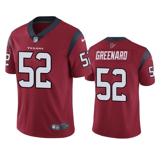 Houston Texans Jonathan Greenard Red Vapor Limited 3D Jersey
