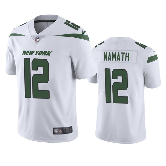 New York Jets Joe Namath White 2021 Vapor Untouchable Limited Mens 3D Jersey
