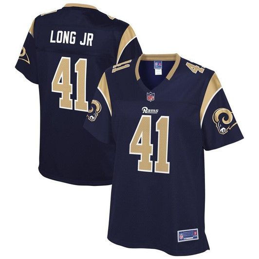 David Long Jr Los Angeles Rams Nfl Pro Line Woteam Player Navy 3D Jersey