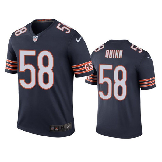 Chicago Bears Robert Quinn Navy Color Rush Legend 3D Jersey
