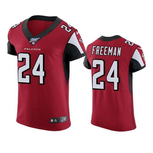 Atlanta Falcons Devonta Freeman Red 100Th Season Vapor Elite 3D Jersey
