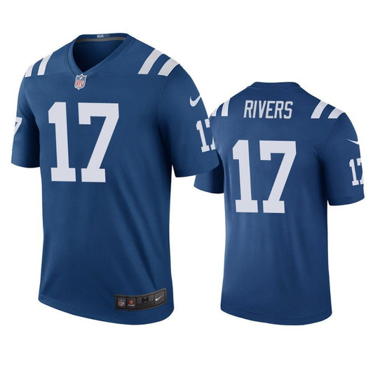 Indianapolis Colts Philip Rivers Royal Color Rush Legend 3D Jersey
