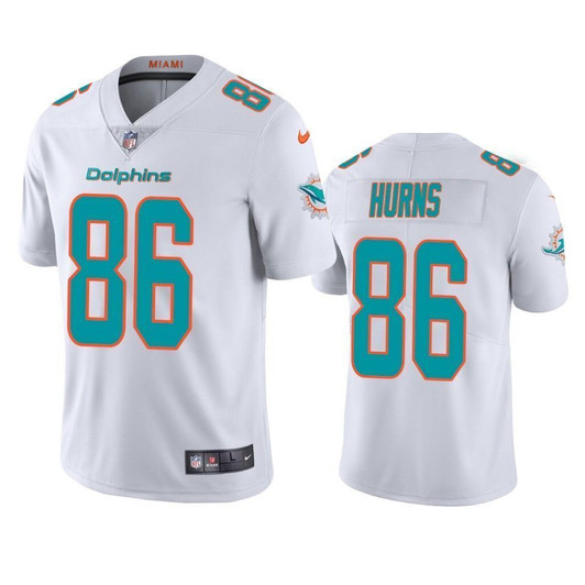 Allen Hurns Miami Dolphins White Vapor Limited 3D Jersey