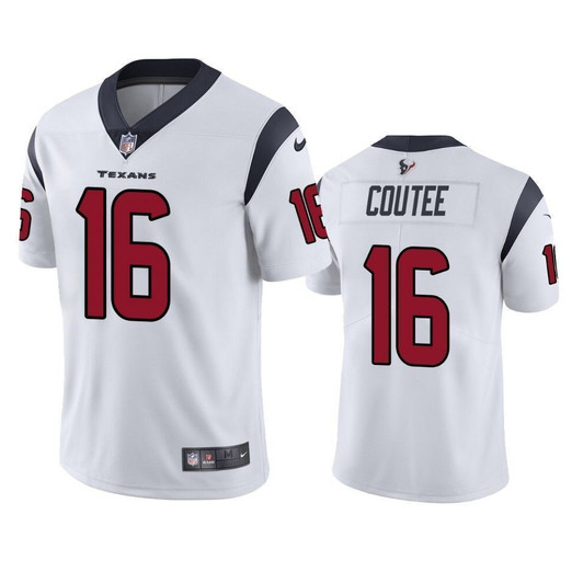 Houston Texans 16 Keke Coutee White Vapor Untouchable Limited Mens 3D Jersey