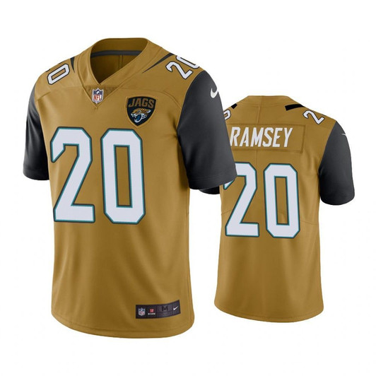 Jacksonville Jaguars Jalen Ramsey Gold Color Rush Limited 3D Jersey