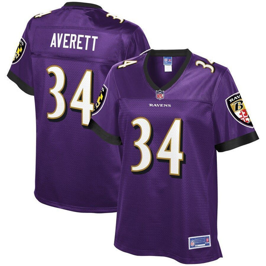 Anthony Averett Baltimore Ravens Nfl Pro Line Woprimary Player Purple 3D Jersey