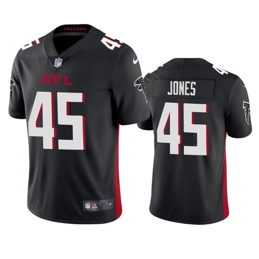 Atlanta Falcons Deion Jones Black 2021 Vapor Limited Mens 3D Jersey