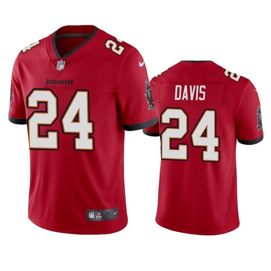Tampa Bay Buccaneers Carlton Davis Red 2021 Vapor Limited Mens 3D Jersey