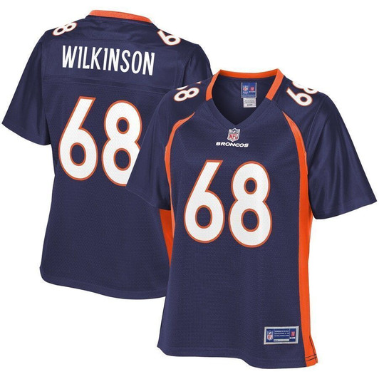Elijah Wilkinson Denver Broncos Nfl Pro Line Woalternate Player Navy 3D Jersey