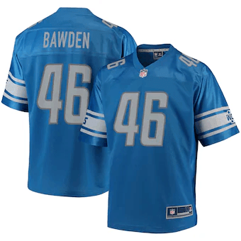Nick Bawden Detroit Lions Nfl Pro Line Player Blue 3D Jersey
