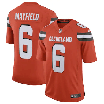Baker Mayfield Cleveland Browns Limited Orange 3D Jersey