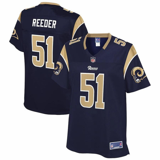 Troy Reeder Los Angeles Rams Nfl Pro Line Woplayer Navy 3D Jersey