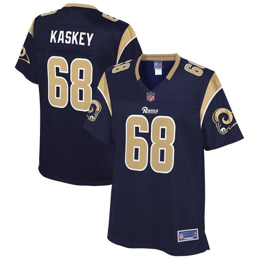 Matt Kaskey Los Angeles Rams Nfl Pro Line Woteam Player Navy 3D Jersey