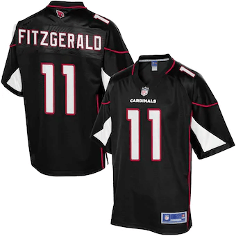 Larry Fitzgerald Arizona Cardinals Nfl Pro Line Alternate Black 3D Jersey