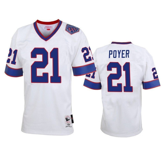 Buffalo Bills Jordan Poyer White Vintage Replica Men 3D Jersey