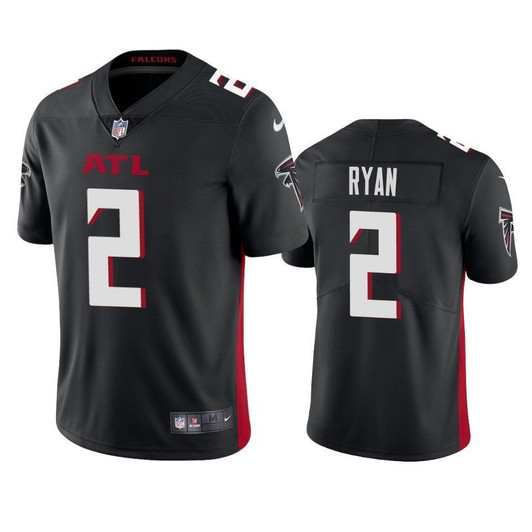 Atlanta Falcons Matt Ryan Black 2021 Vapor Limited Mens 3D Jersey