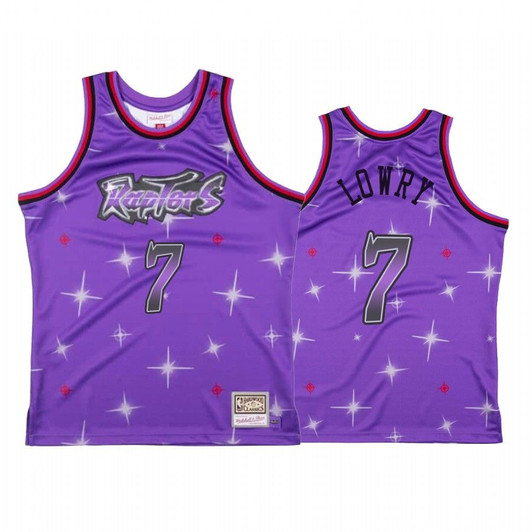 Raptors Kyle Lowry #7 Starry Hwc Jersey