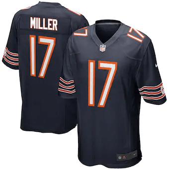 Anthony Miller Chicago Bears Game Player Navy 3D Jersey