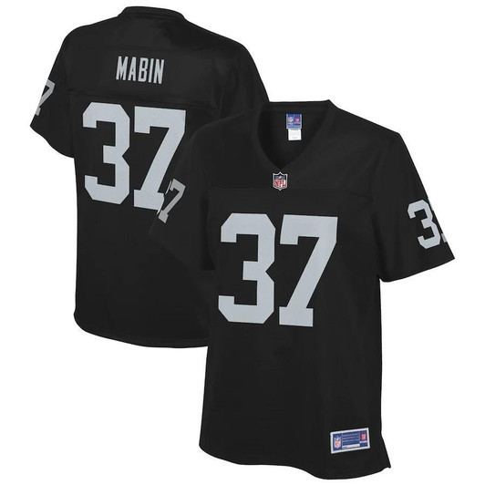 Dylan Mabin Las Vegas Raiders Nfl Pro Line Woteam Player Black 3D Jersey