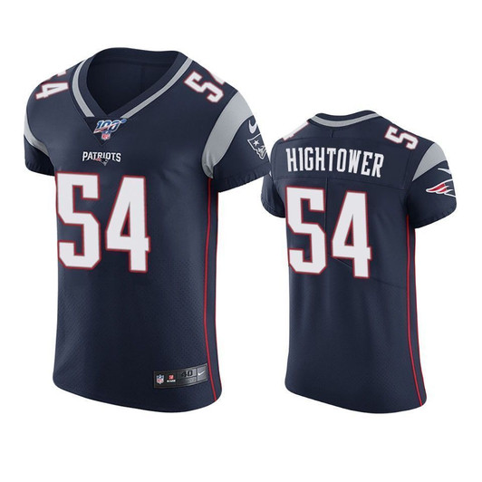 New England Patriots Dont'A Hightower Navy 100Th Season Vapor Elite 3D Jersey