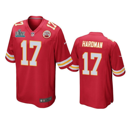 Kansas City Chiefs Mecole Hardman Red Super Bowl Liv Game 3D Jersey