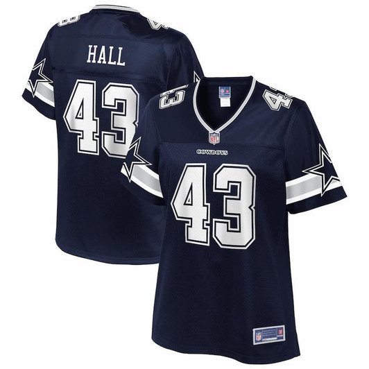 Nate Hall Dallas Cowboys Nfl Pro Line Woteam Player Navy 3D Jersey
