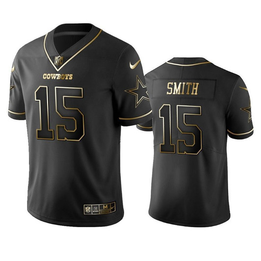 Dallas Cowboys Devin Smith Black Golden Edition 2021 Vapor Limited Mens 3D Jersey