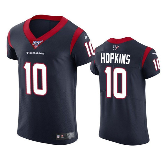 Houston Texans Deandre Hopkins Navy 100Th Season Vapor Elite 3D Jersey