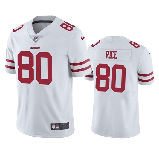 San Francisco 49Ers Jerry Rice White Vapor Limited 3D Jersey