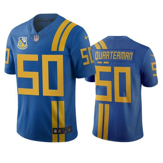 Jacksonville Jaguars Shaquille Quarterman Royal City Edition Vapor Limited 3D Jersey