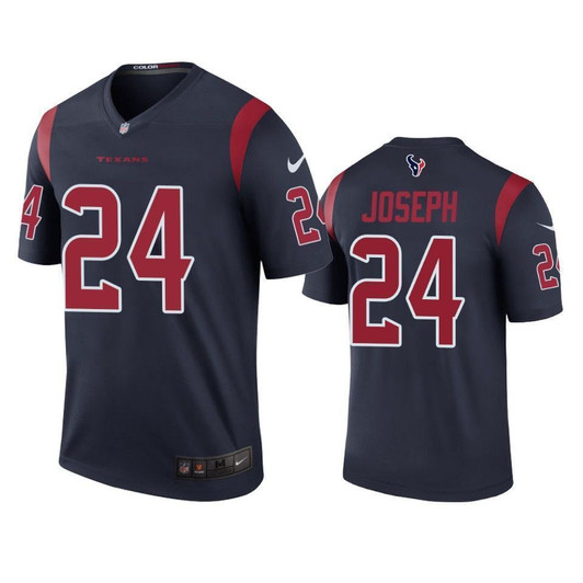 Houston Texans 24 Johnathan Joseph Navy Color Rush Legend Mens 3D Jersey