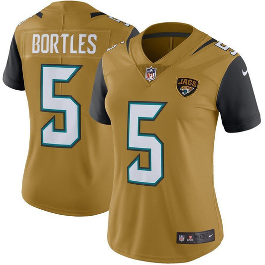 Blake Bortles Jacksonville Jaguars Wocolor Rush Limited Bold Gold 3D Jersey