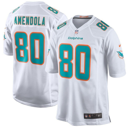 Danny Amendola Miami Dolphins New 2018 Game White 3D Jersey