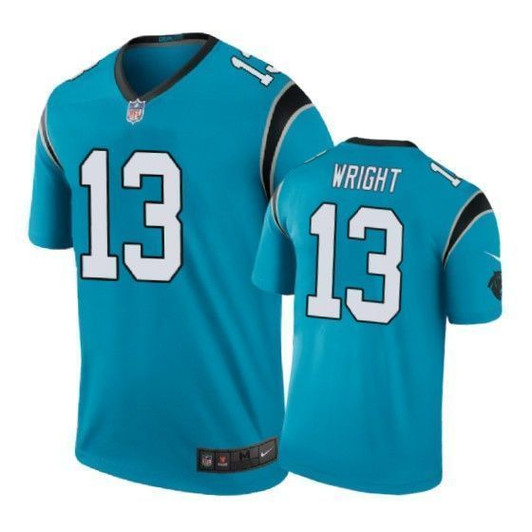 Carolina Panthers 13 Jarius Wright Color Rush Blue 3D Jersey