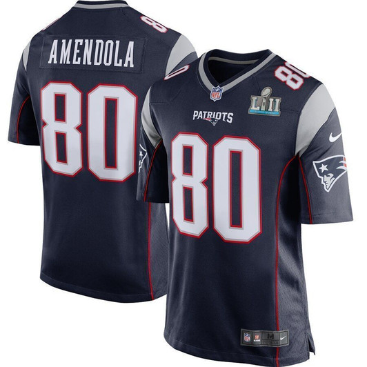 Danny Amendola New England Patriots Super Bowl Lii Bound Game Navy 3D Jersey