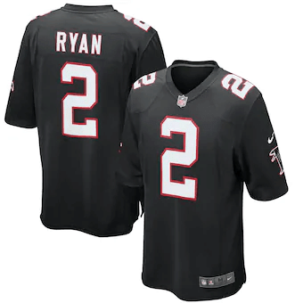 Matt Ryan Atlanta Falcons Alternate Game Player Black 3D Jersey