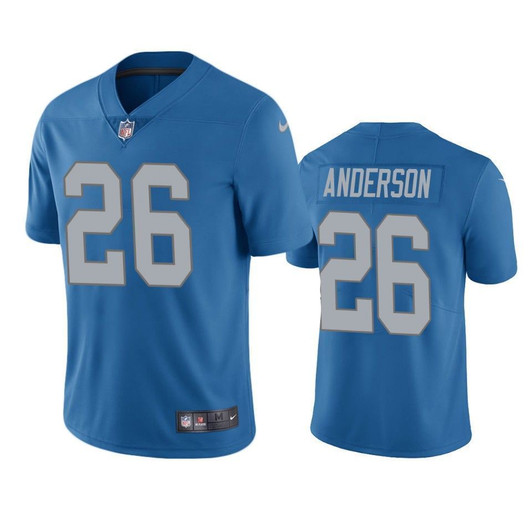 Detroit Lions C.J. Anderson Blue Vapor Limited 3D Jersey