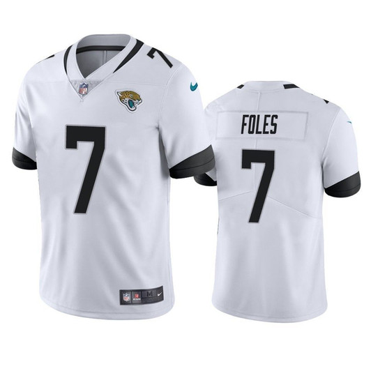 Jacksonville Jaguars 7 Nick Foles White Vapor Untouchable Limited Mens 3D Jersey
