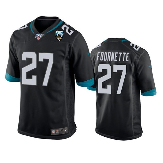 Jacksonville Jaguars Leonard Fournette Black 25Th Anniversary Game 3D Jersey