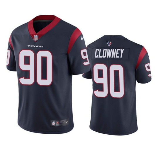 Houston Texans 90 Jadeveon Clowney Navy Vapor Untouchable Limited Mens 3D Jersey