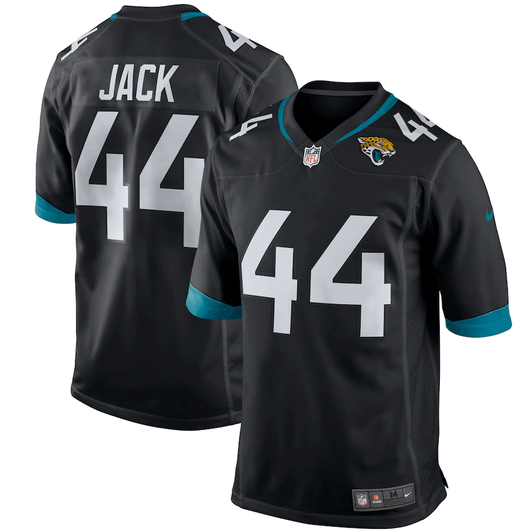 Myles Jack Jacksonville Jaguars Player Game Black 3D Jersey