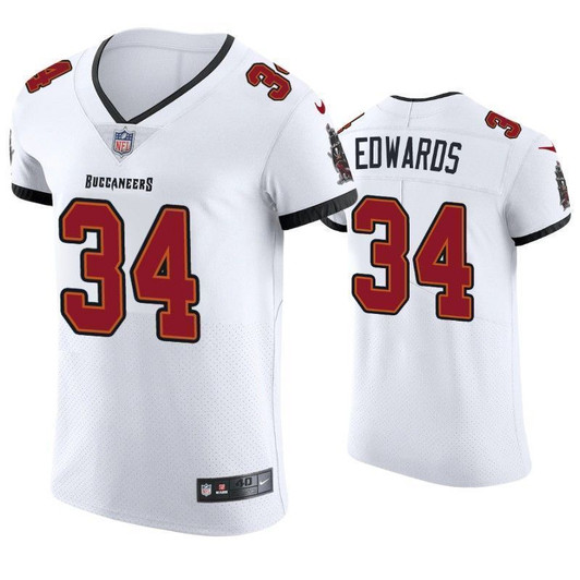 2021 Tampa Bay Buccaneers Mike Edwards Vapor Elite White 3D Jersey