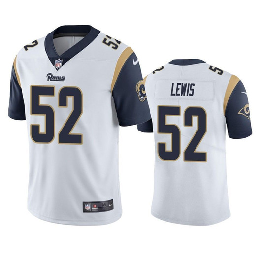 Los Angeles Rams Terrell Lewis White Vapor Limited 3D Jersey