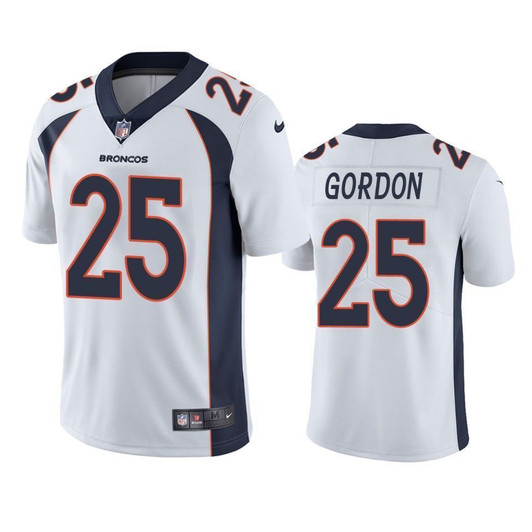 Melvin Gordon Denver Broncos White Vapor Limited 3D Jersey